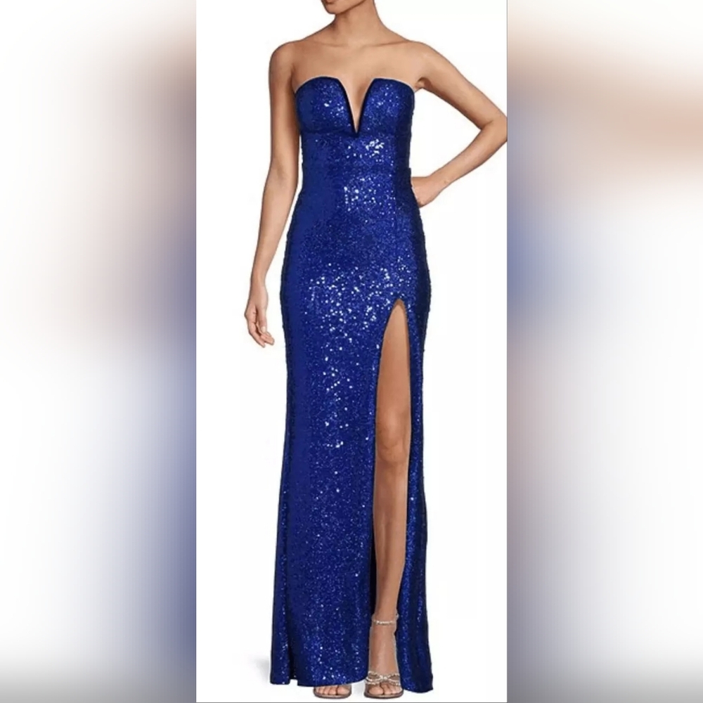 Emerald Sundae Blue Sequin Dress